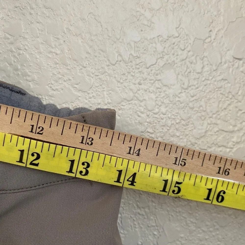 Patagonia Womens Ski hiking Pants Size 8 beige khaki green with‎ suspenders - Image 16