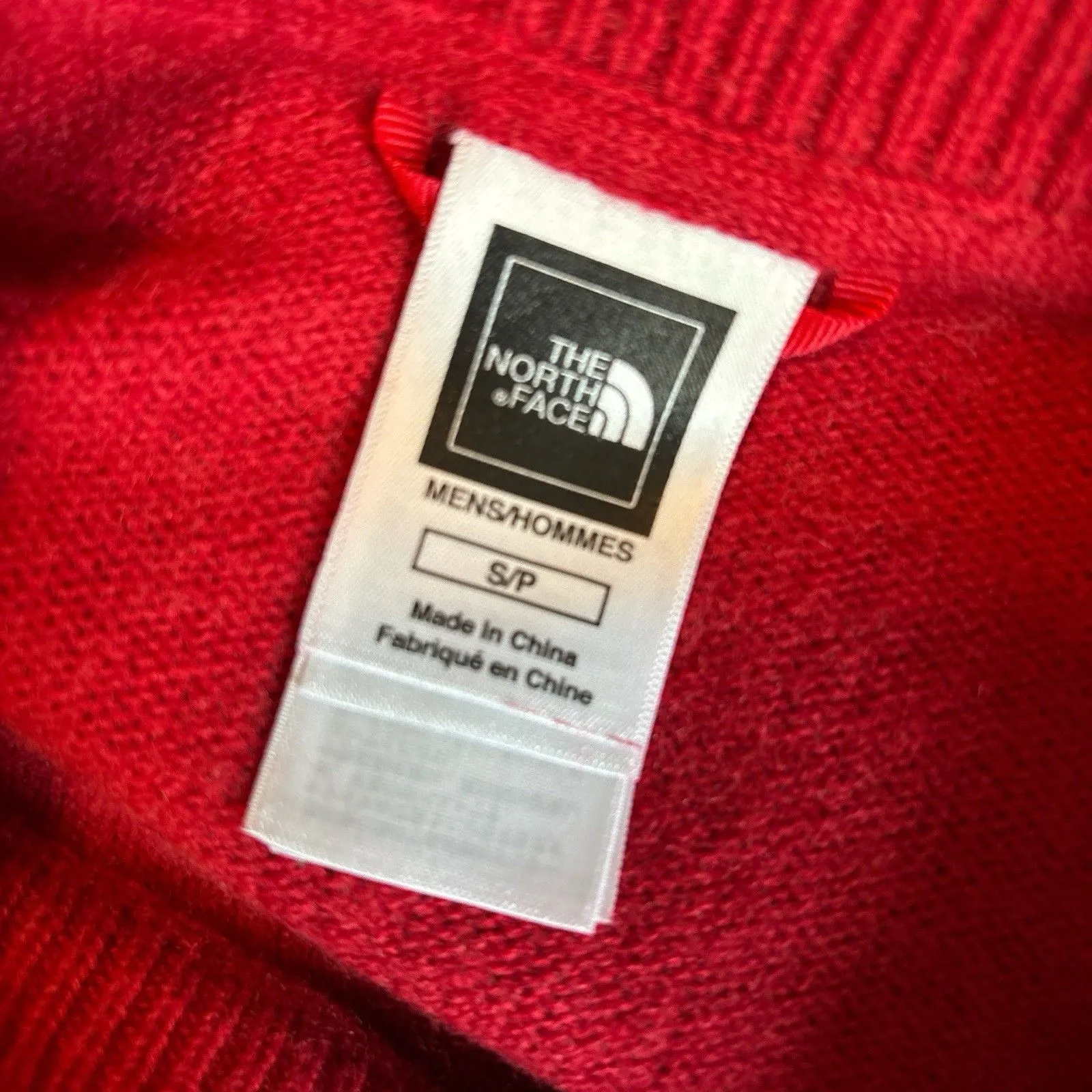 The North Face Women Wool Blend Knit Sweater Crew Neck Winter Red Sz Sp - Image 10