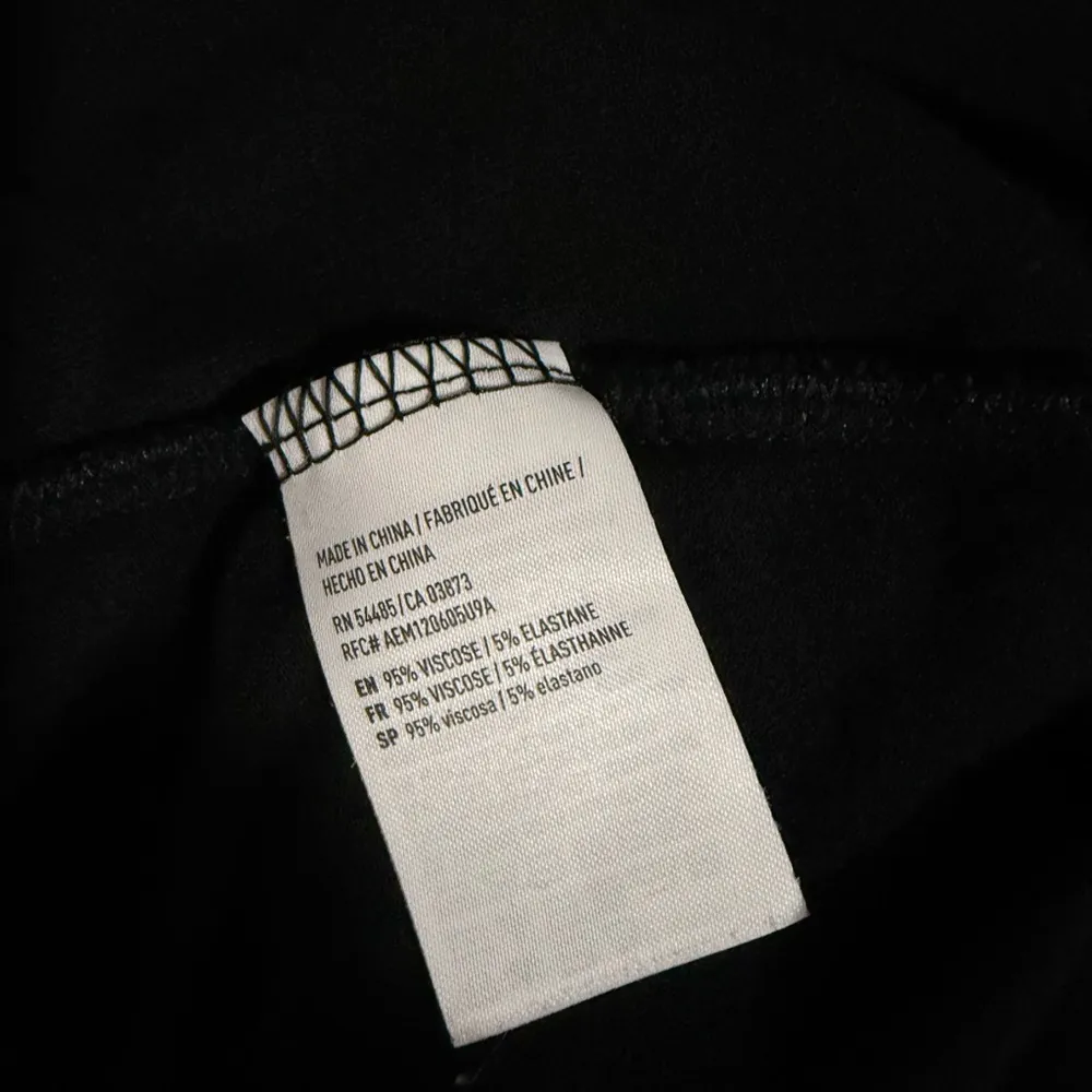 AEO American Eagle Women’s Dress Open Top Bell Sleeves Tie Back Classic Black - Image 7