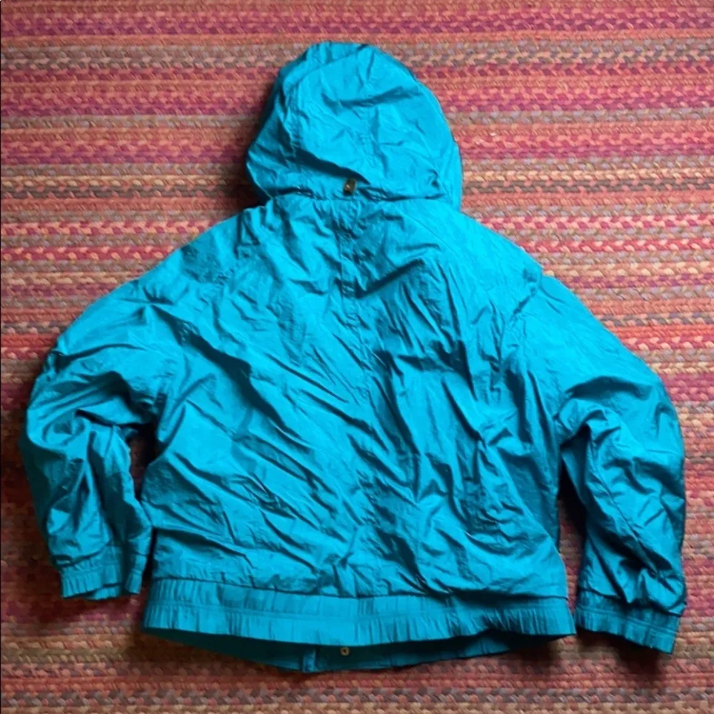 90s VINTAGE TEAL WINDBREAKER JACKET Blue - Image 5