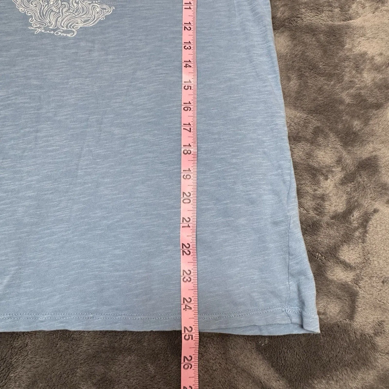 Life Is Good Tank Top Womens M The Ocean Is Calling Blue Seahorse Classic Fit - Image 6