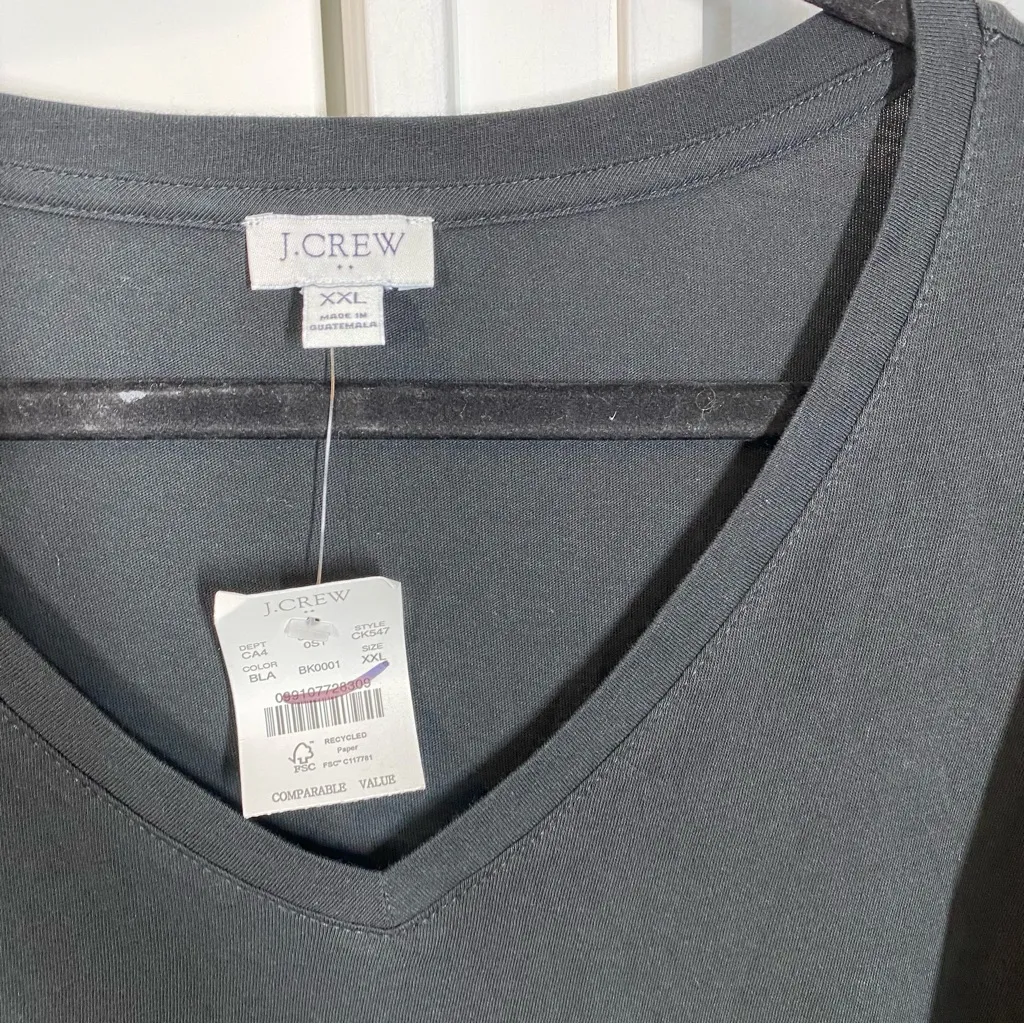 NWT J. Crew factory Black Tiered‎ knit mini dress size xxl nwt preppy old money - Image 3