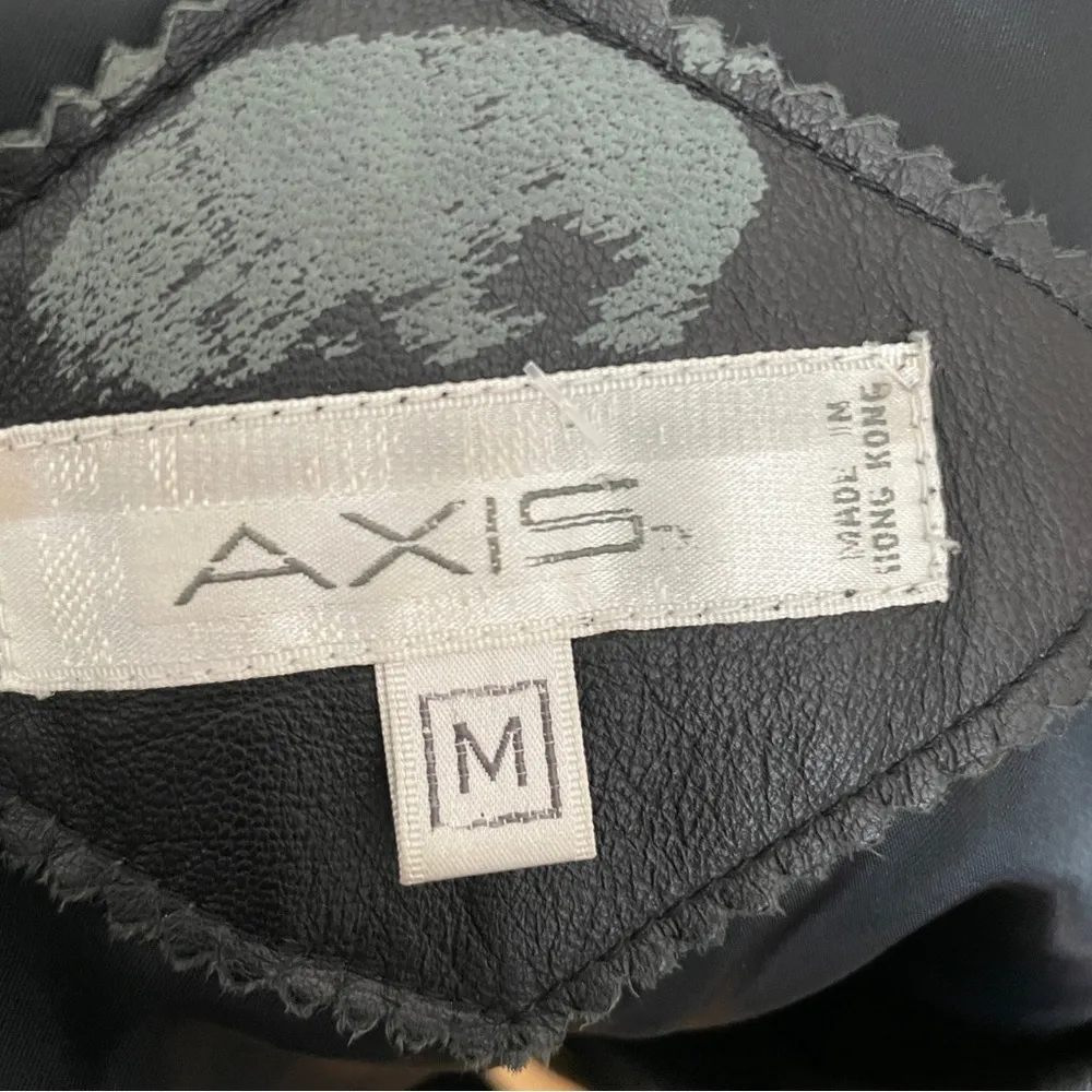 Axis Vintage Womens Leather Jacket Size M Black Size M - Image 6