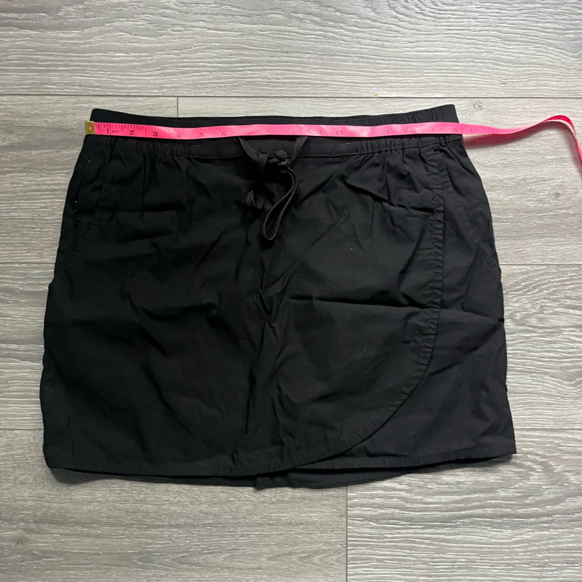 Eddie Bauer  Black Active Short Drawstring Elastic Waist Tennis Running Skort M - Image 6
