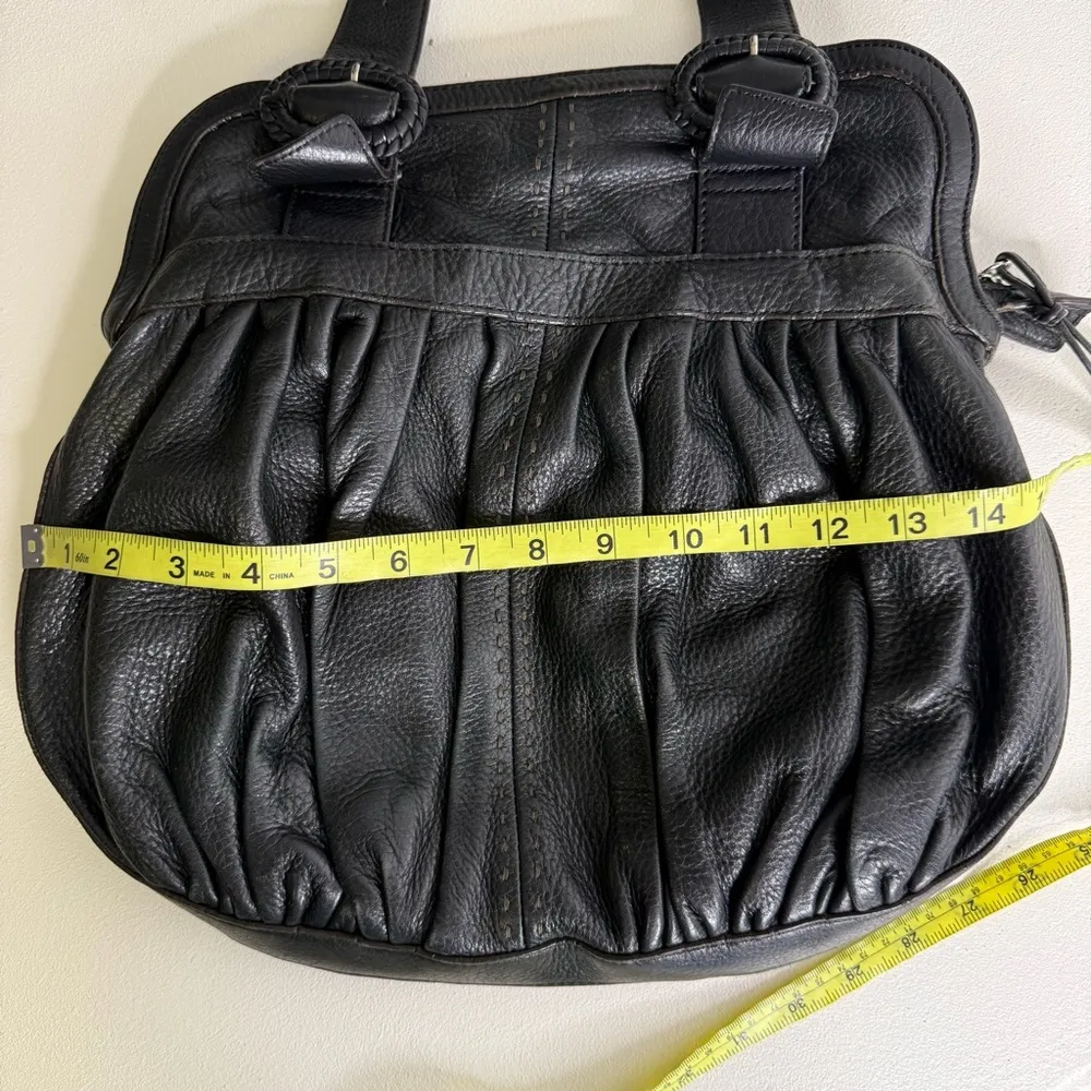 Cole Haan Black Brown Boho Shoulder Bag Purse - Image 5