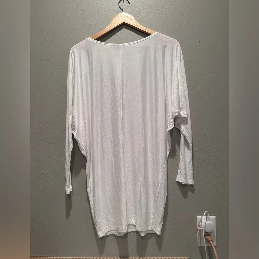 NWT Vince Boatneck Long Dolman Sleeve White Top Shirt Size Small Basics Neutrals - Image 2