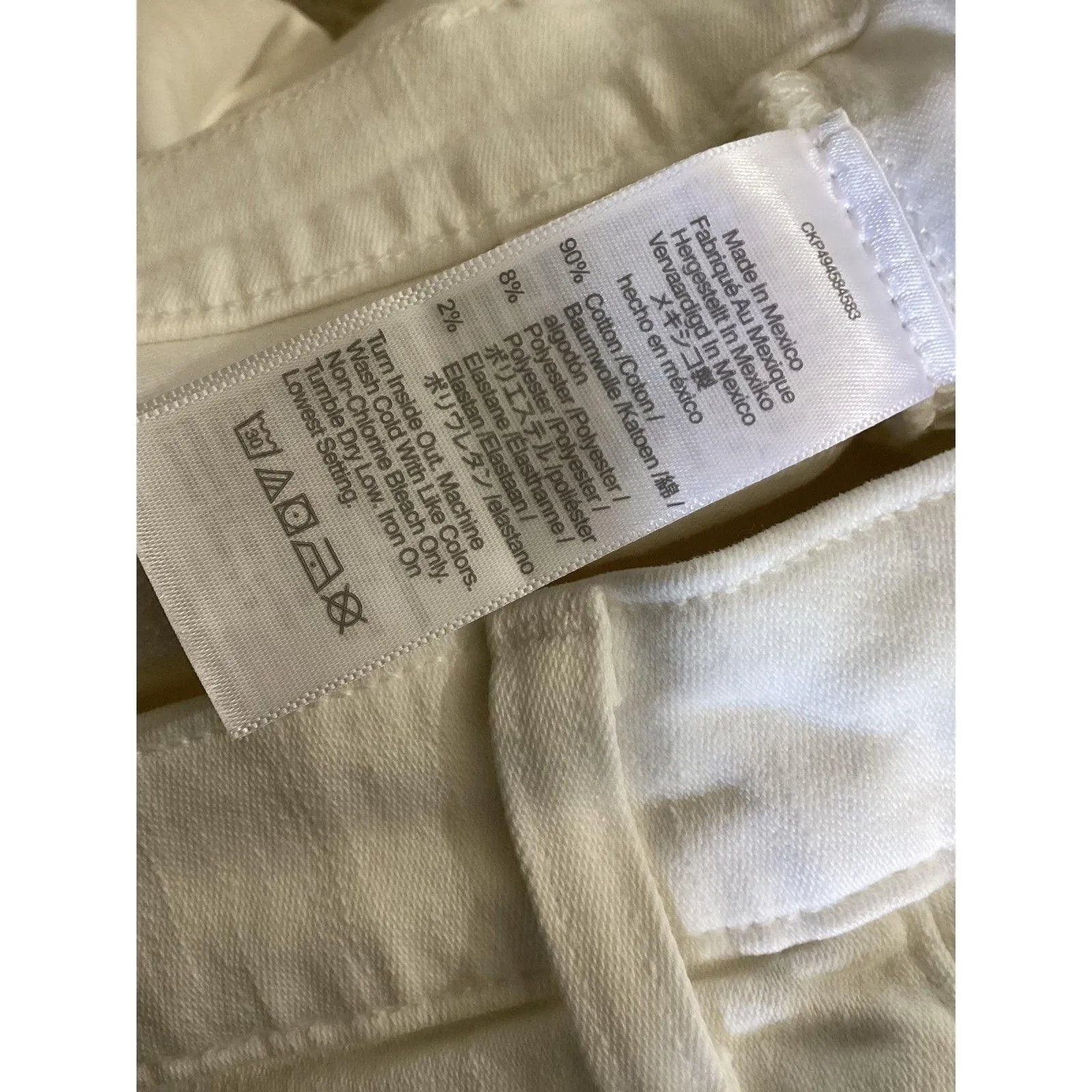 Madewell Jeans Womens 29 White Flared Wide-Leg Raw Hem High Rise Fair Trade - Image 7