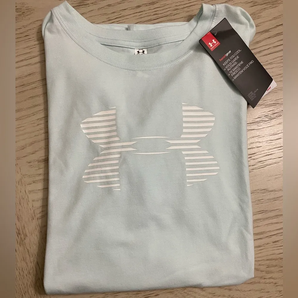 Under Armour  Blue Short Sleeve Tee Moisture-Wicking Performance - Image 10