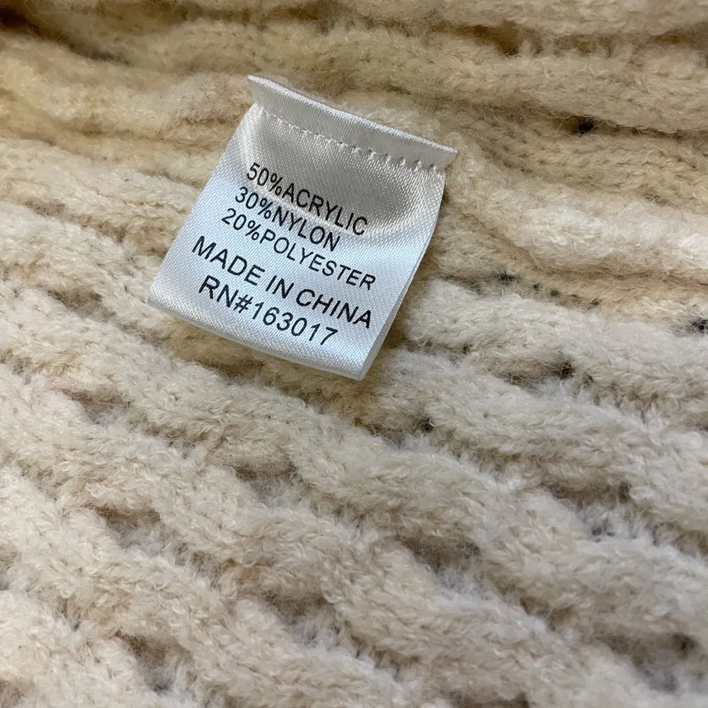 XS/Small Cream Button Up Cardigan Sweater - Image 3