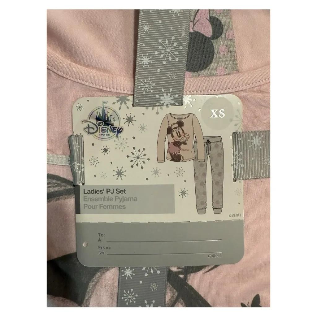 Ladies Size XL Disney Store Minnie Mouse PJ Pajama Gift Set Pants & Shirt NWT - Image 2