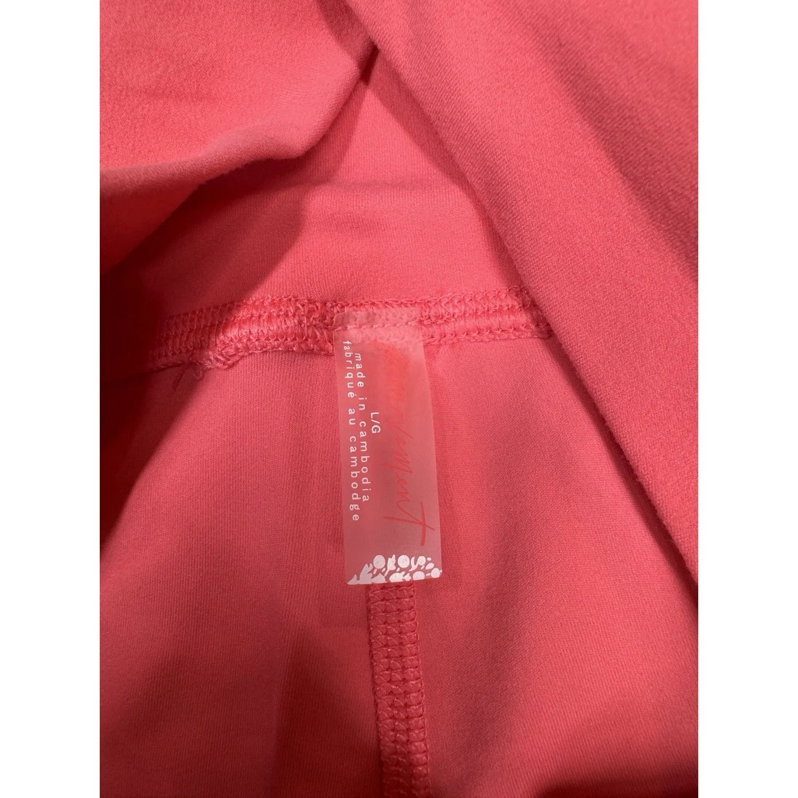 Free People Movement Women's Never Better Leggings Hibiscus Pink Large NWOT - Image 4