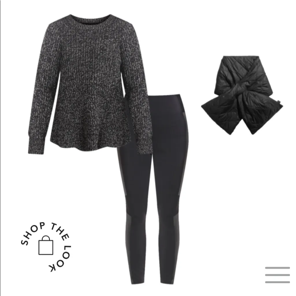 Athleta Sierra Crew Sweater, Black Marl, Size S, NWT - Image 16