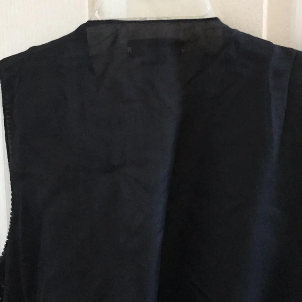 FINAL MARKDOWN your destiny silk beaded vest large Black - Image 4