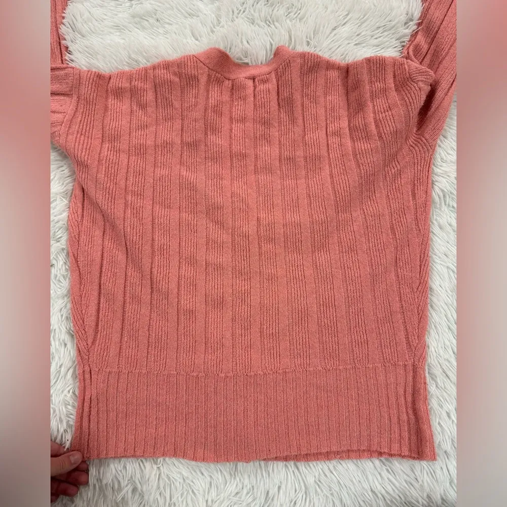 nine west pink knit button cardigan - Image 3