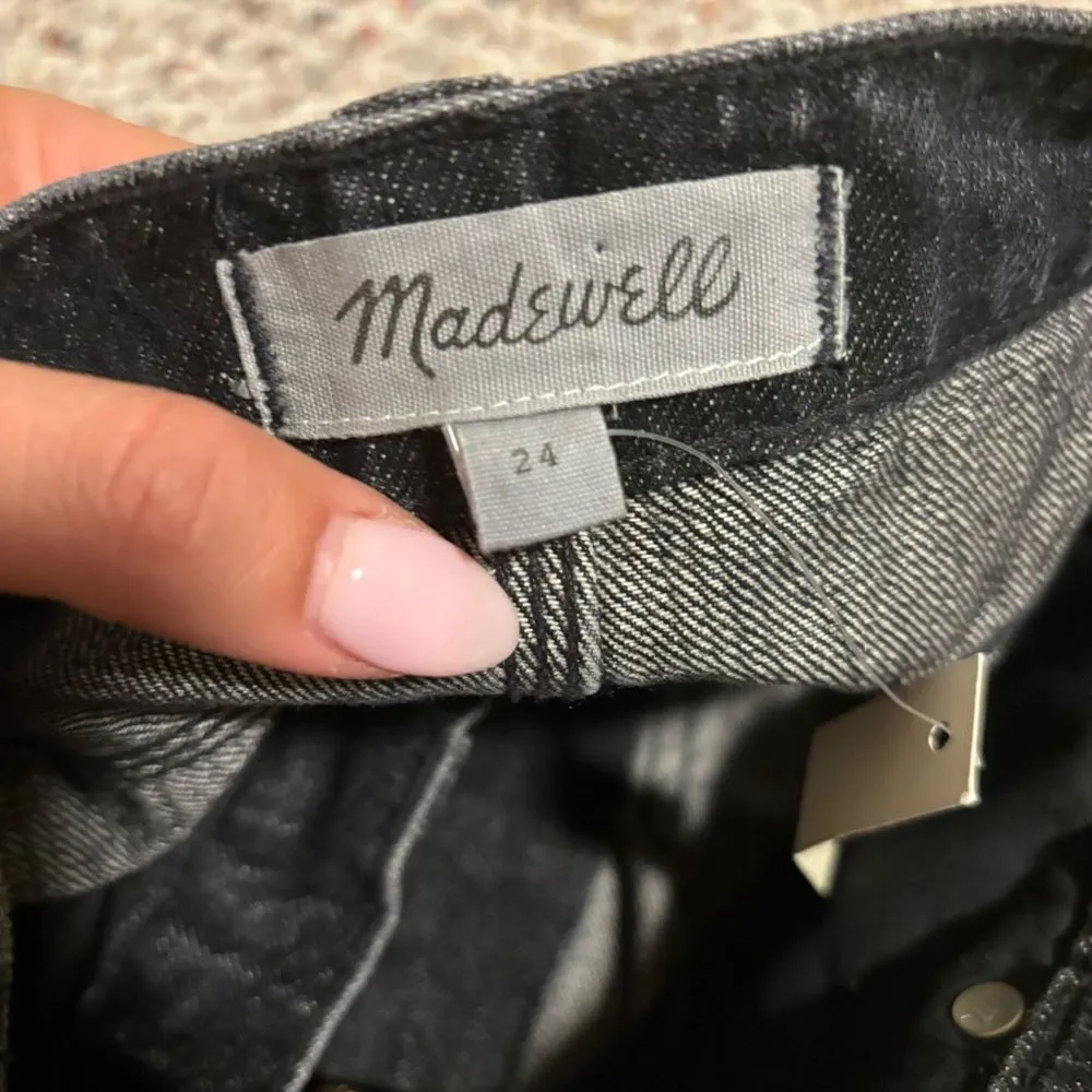 NWT Madewell Rigid Denim Straight Mini Skirt in Hideaway Wash- Size 24 - Image 7