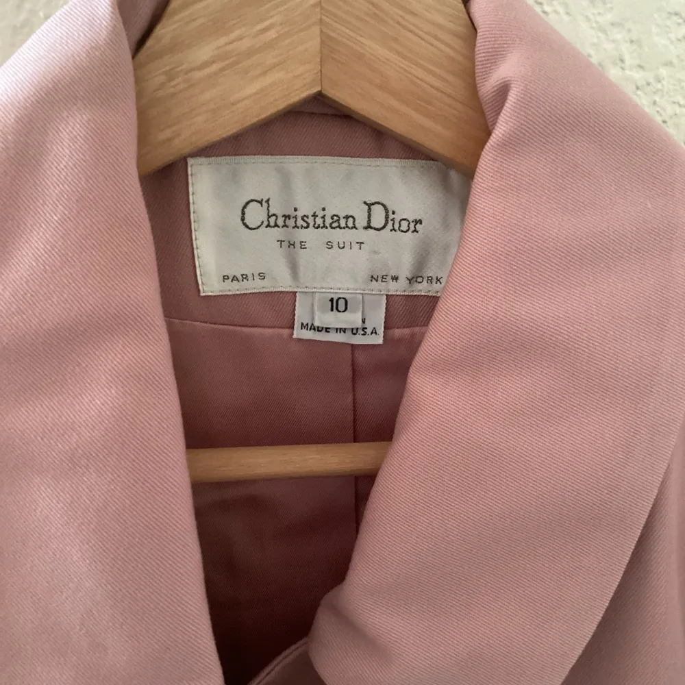 Vintage Christian Dior Pink Pure Wool Blazer - Image 3