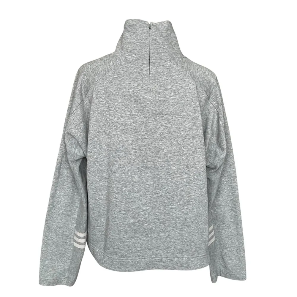 Adidas Essentials Sweatshirt Comfort Funnel Neck Women’s Size S Grey Athlesuire - Image 6