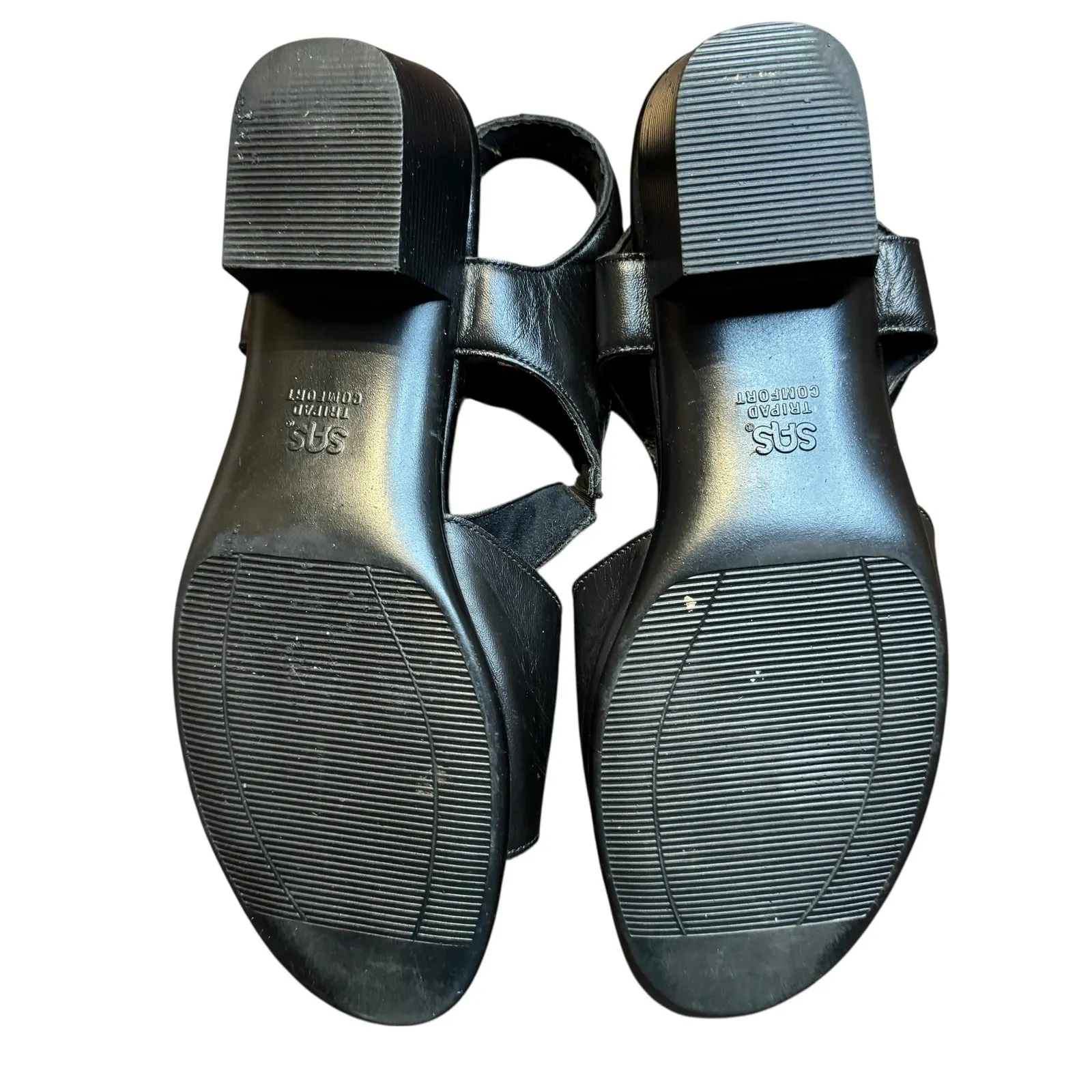 SAS Tripad Comfort‎ Shoes Womens Size 10 Wide Leather Low Heel Sandals L4 208830 Black - Image 9