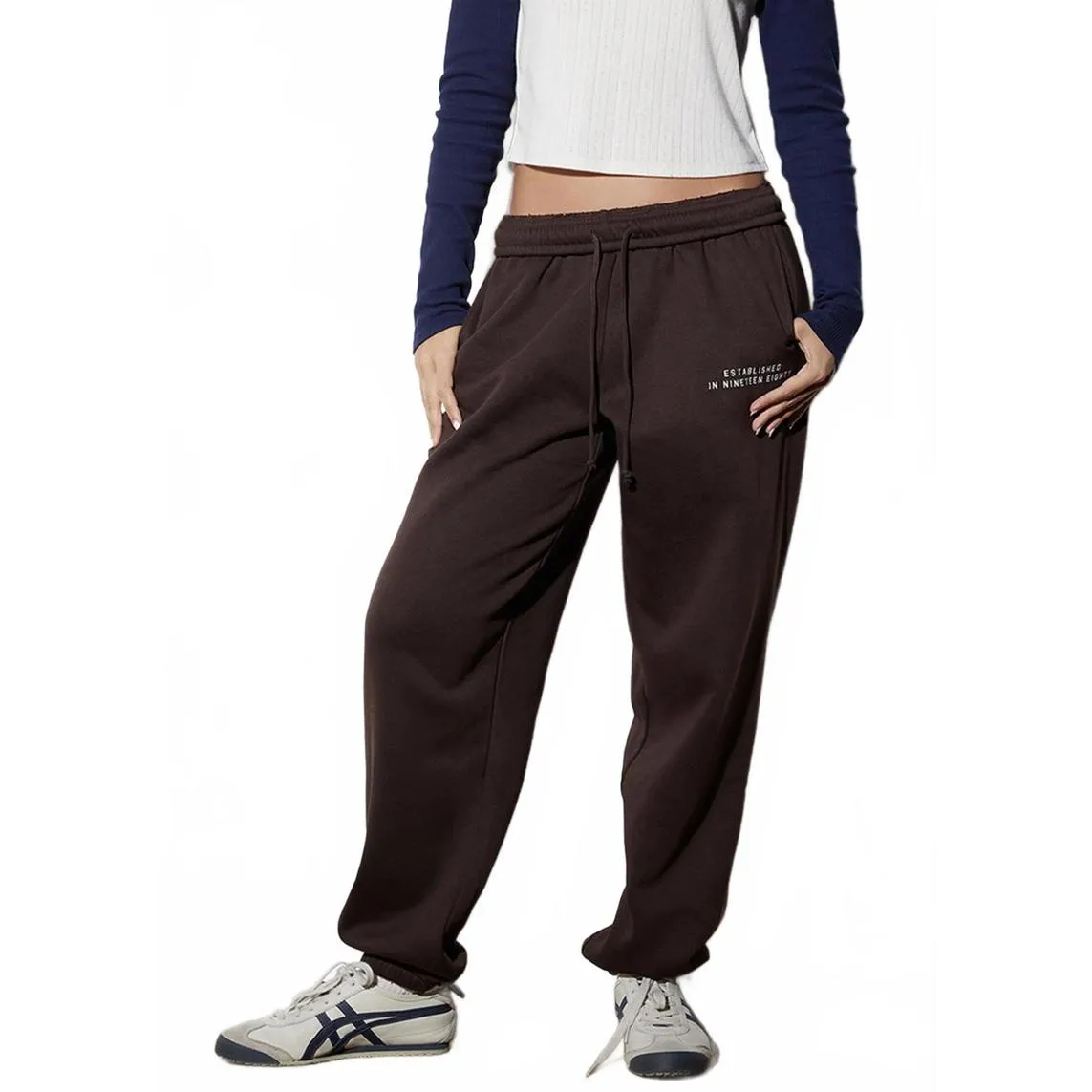 Pacsun Los Angeles Nineteen Eighty Texture Sweatpants NWT LA Brown Small - Image 9