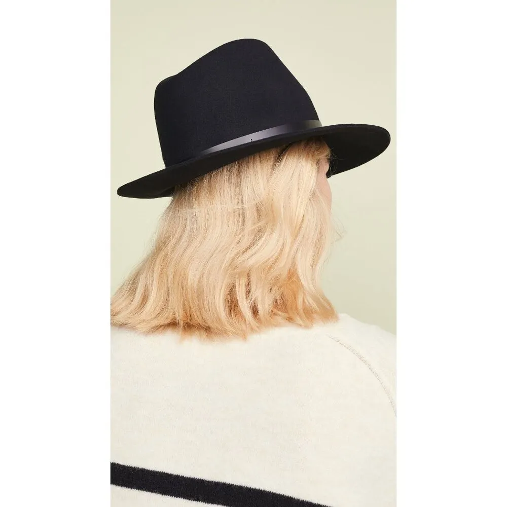 Rag & Bone Floppy Brim Wool Fedora Black Womens Size Small - Image 5