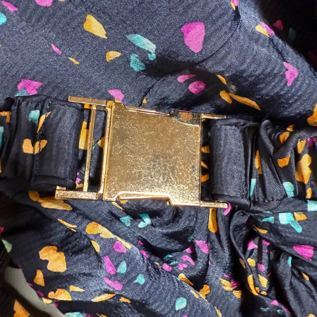 Karina Grimaldi Renatta Speckled Mini Dress Women's Small Blue Formal Wedding - Image 10