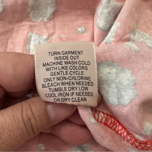 Philosophy‎ Dress Womens Large Red Floral V-Neck Adjustable Lace Up Back Summer - Image 12