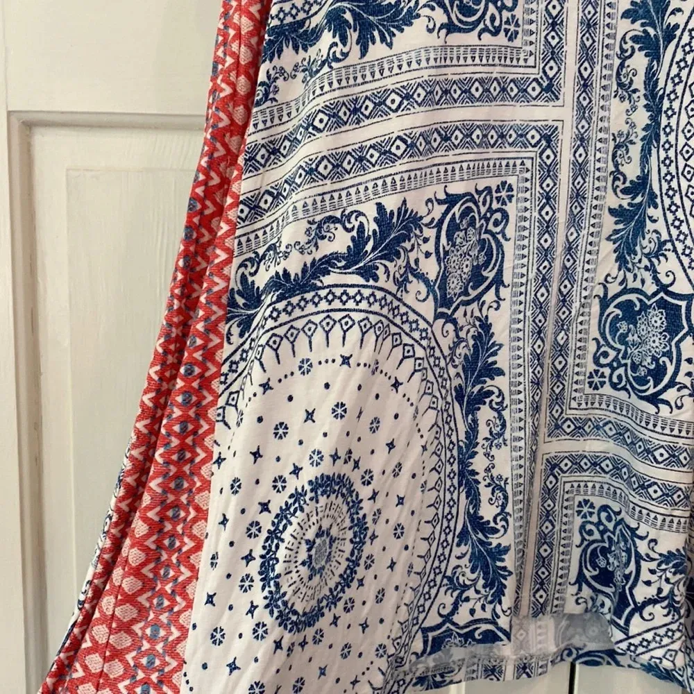 Rose & Olive Summer Patriotic USA Tank Bandana Print Red White and Blue July 4th - Image 2