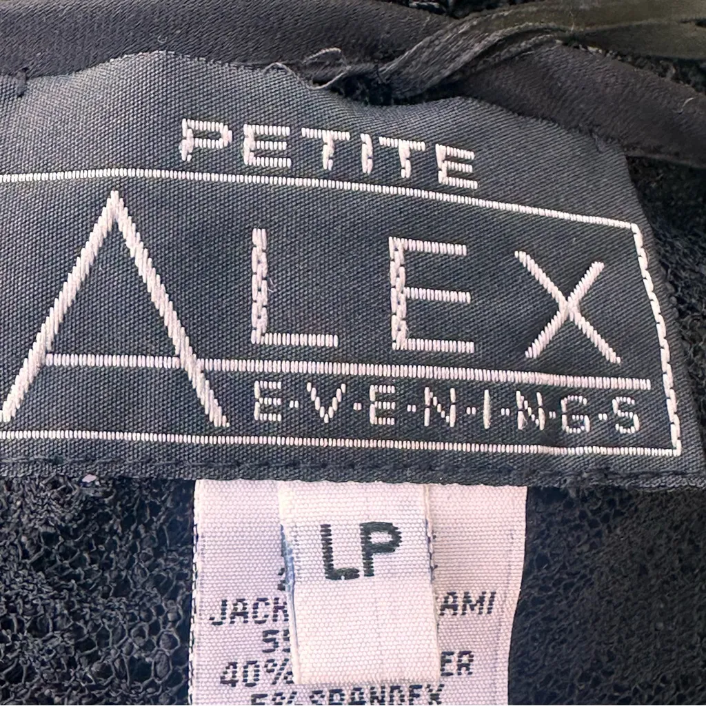 Alex Evenings Black Lace Petite Jacket - Image 14