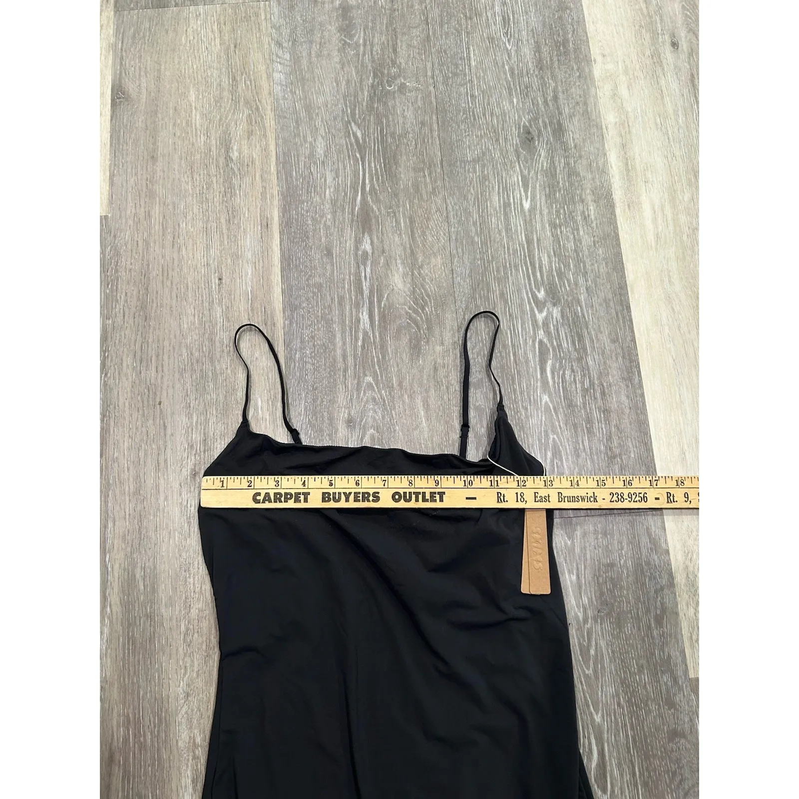 Skims Fits Everybody Long Slip Dress‎ Onyx Black Sleeveless Kim Kardashian XL - Image 5