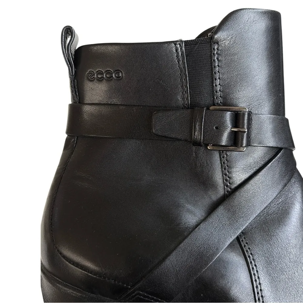 Ecco EUC  Leather Abelone Boots Black Size 9 - 9 1/2 - Image 2