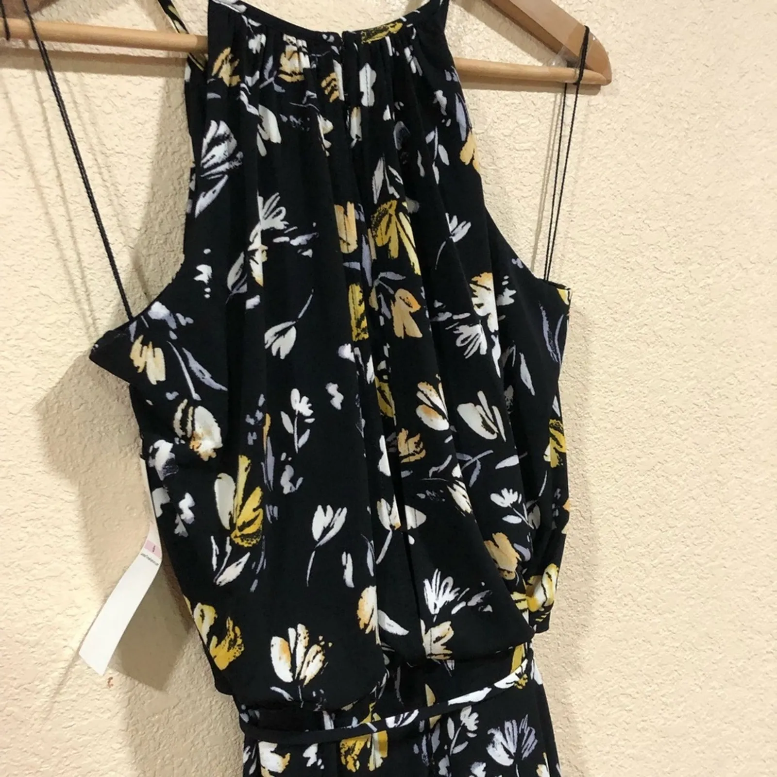 NWT London Times black floral jersey cropped jumpsuit - Image 11