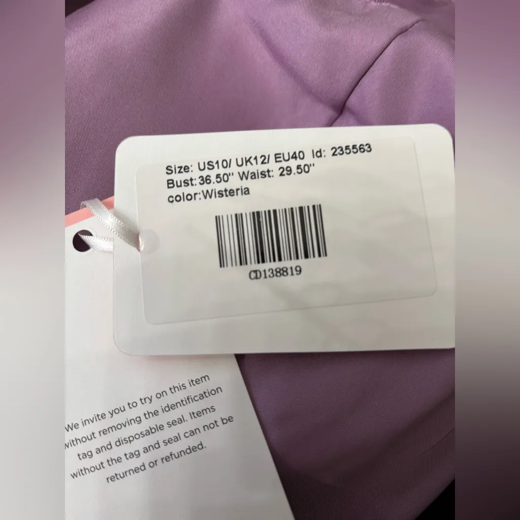 JJs house lace dress in wisteria special occasion mother of the bride sz 10 NWT - Image 6