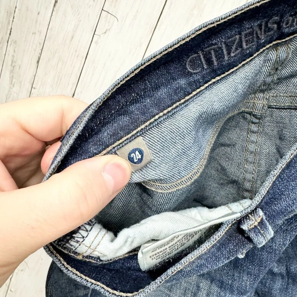 Citizen of Humanity Jeans Women Size 24 Slim Bootcut Cotton Jeans Blue Denim - Image 5