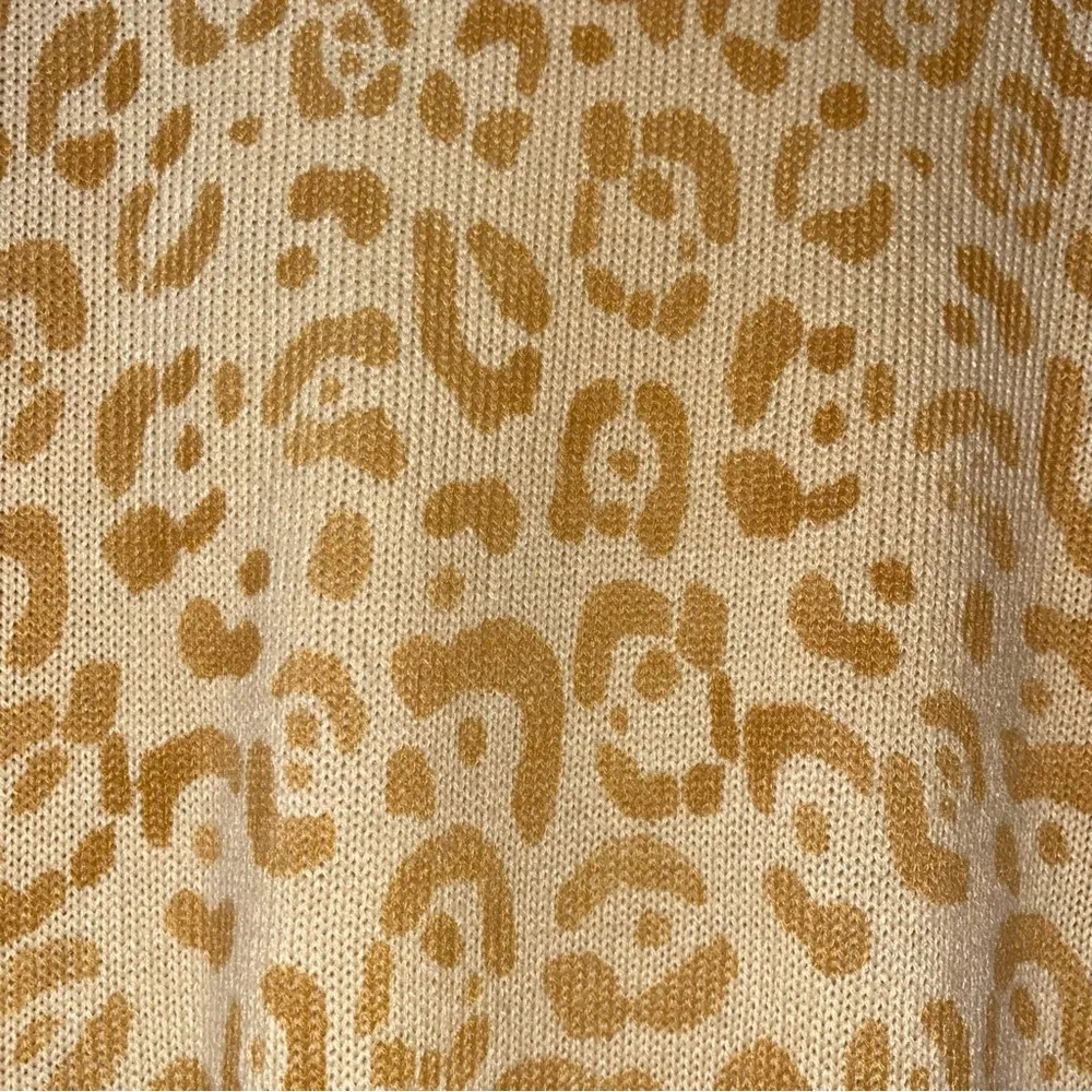 Andree Animal Print Cardigan Women’s Small - Image 5