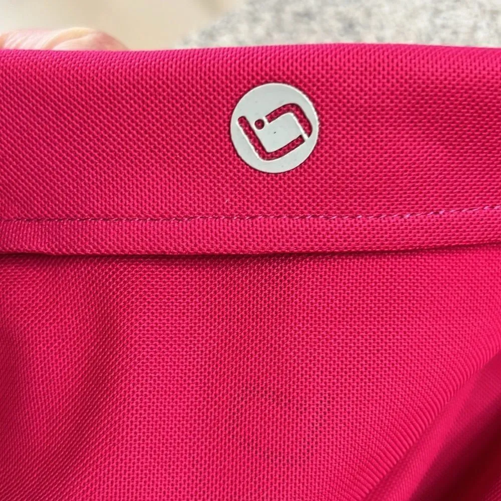 LONGBALL‎ WOMEN'S SHOCKING PINK GOLF POLO C16 Pink - Image 9