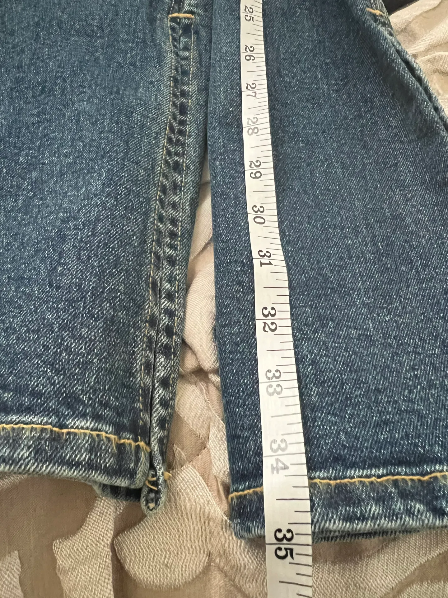 EB DEMIM Split Hem Jegging size Medium with side zipper slit hem NWT Tommy wash - Image 11