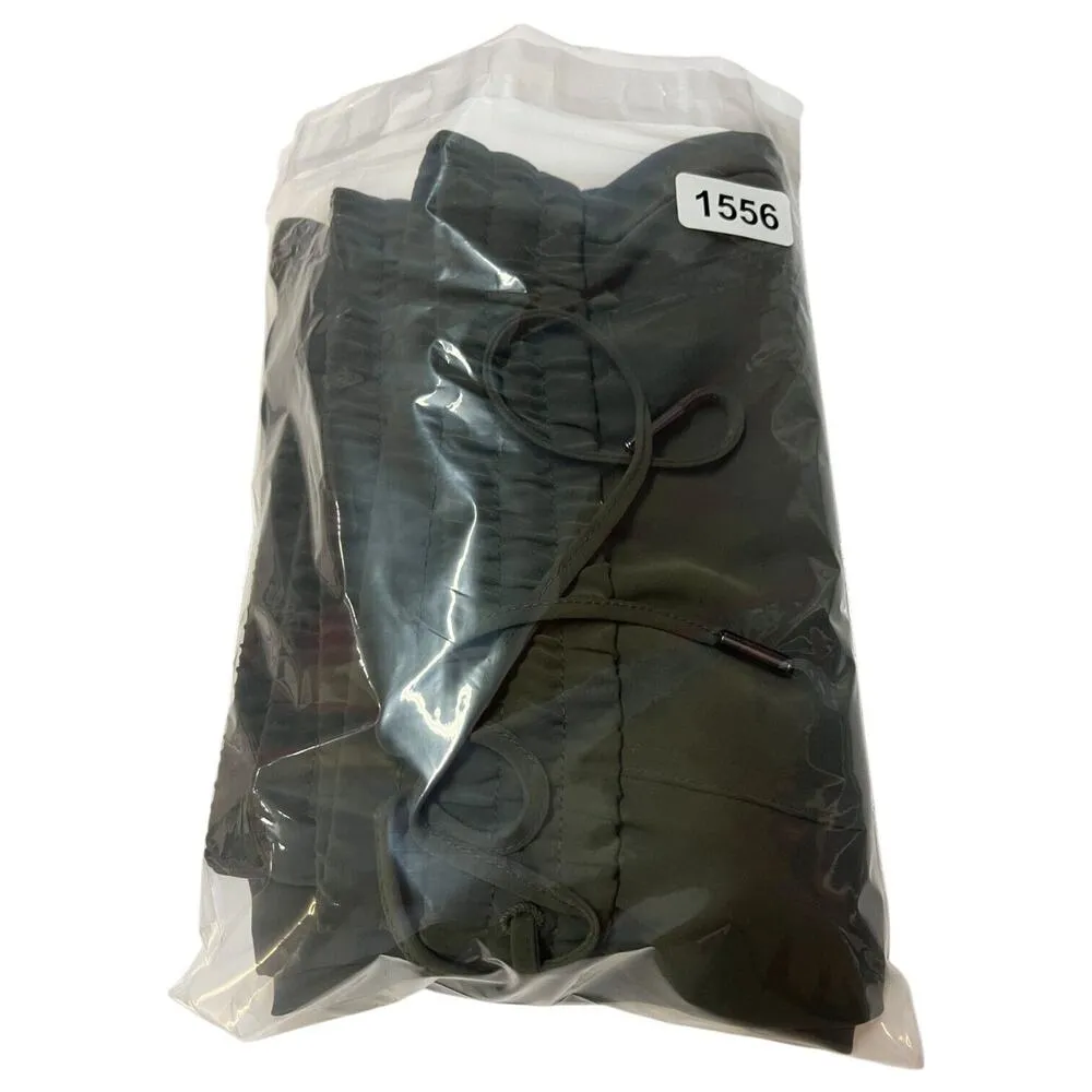 Ann Taylor Joggers Pants Womens L Pull On Drawstring Lightweight Pockets Green - Image 12