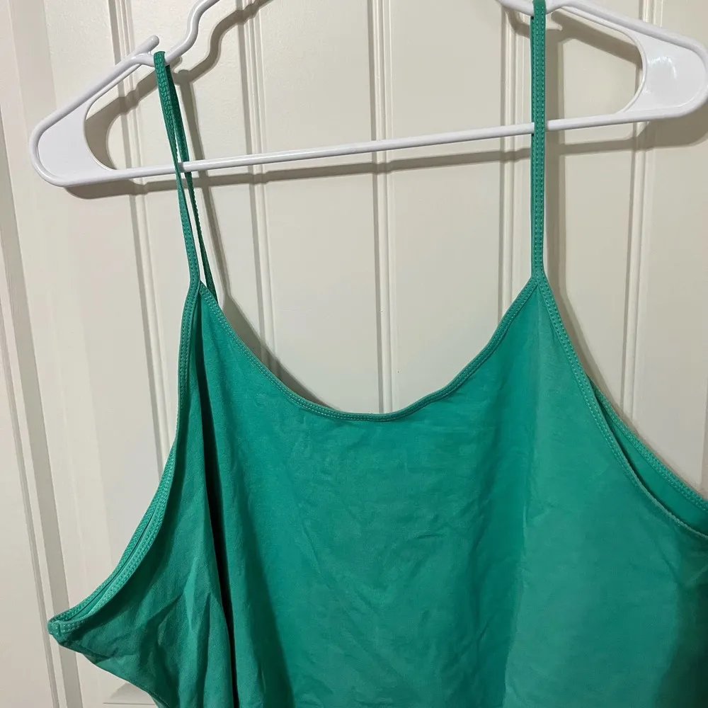 BP NORDSTROM Womens Tank Teal Size 4X Spaghetti Strap Crop Top Loungewear Casual - Image 7