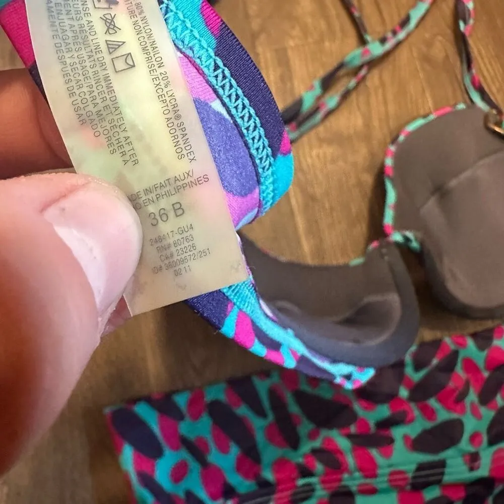 Victoria’s Secret 36B multicolored  bikini M set - Image 3