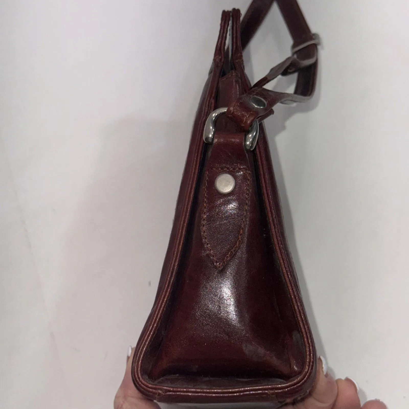 Vintage Kilim Crossbody Handbag Rug Tapestry Turkish Leather Bag Organizer - Image 13