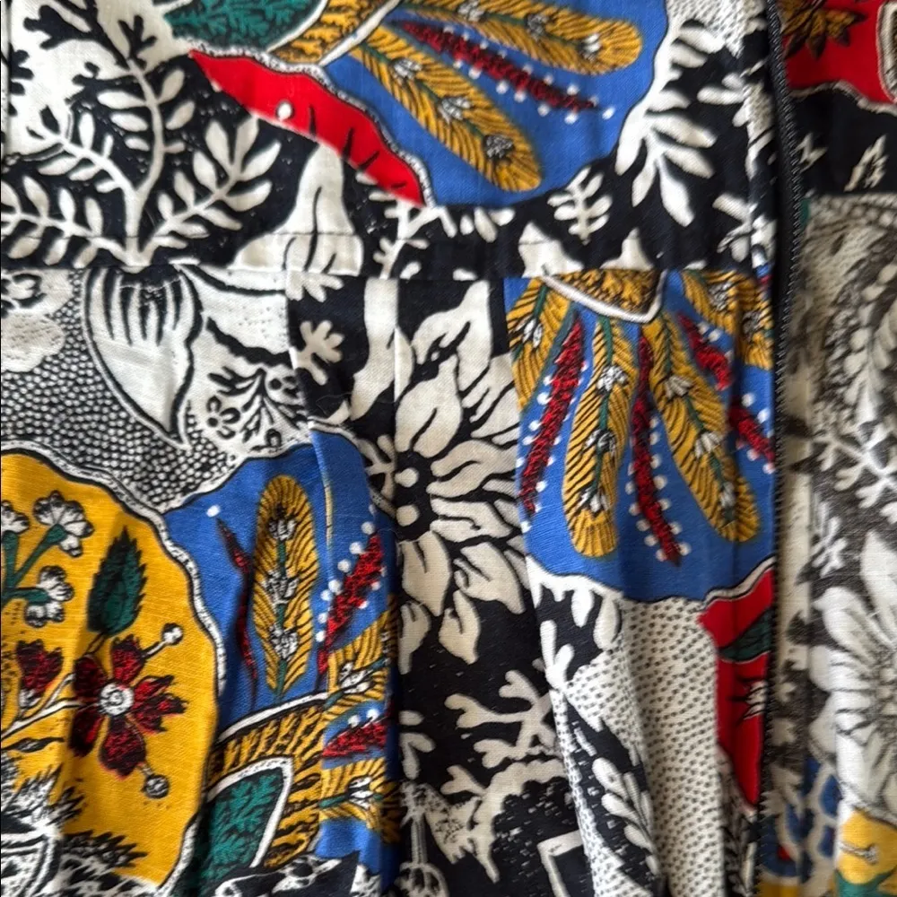 Vintage Retro Ruth Norman caftan lounge dress robe (M) Red Size M - Image 3