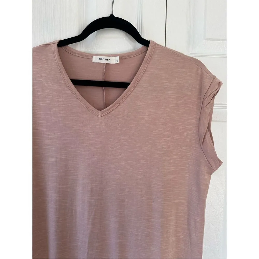 Mod Ref Jovie Blush Maxi T Shirt Dress - Image 2