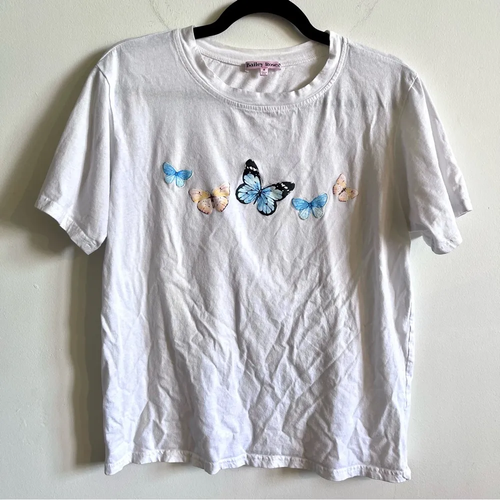 Pastel Butterfly Graphic Tee - Image 2