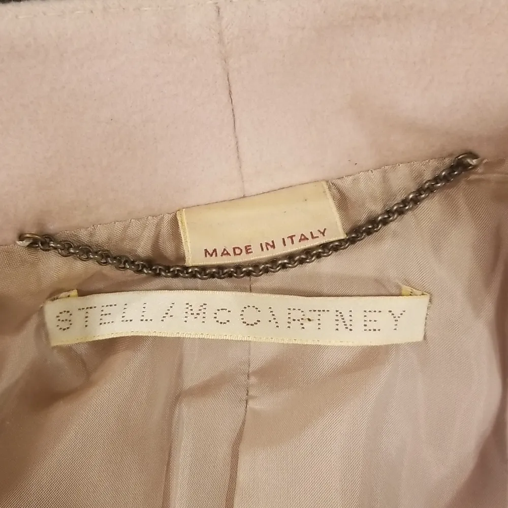 💕STELLA McCARTNEY💕 Wool Cashmere Short Wrap Coat ~ Blush Pink EU 42 - Image 8