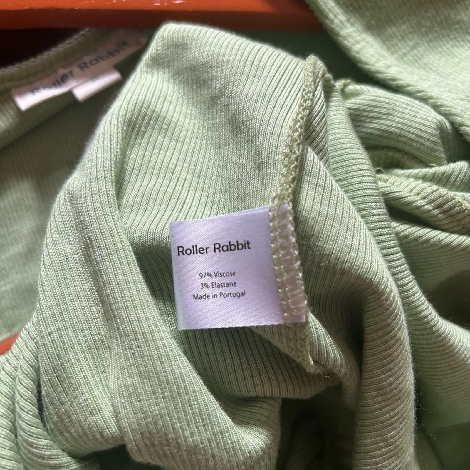 Roller Rabbit Agatha Jumpsuit‎ Ribbed One Piece Jade Green NWT Size M - Image 5