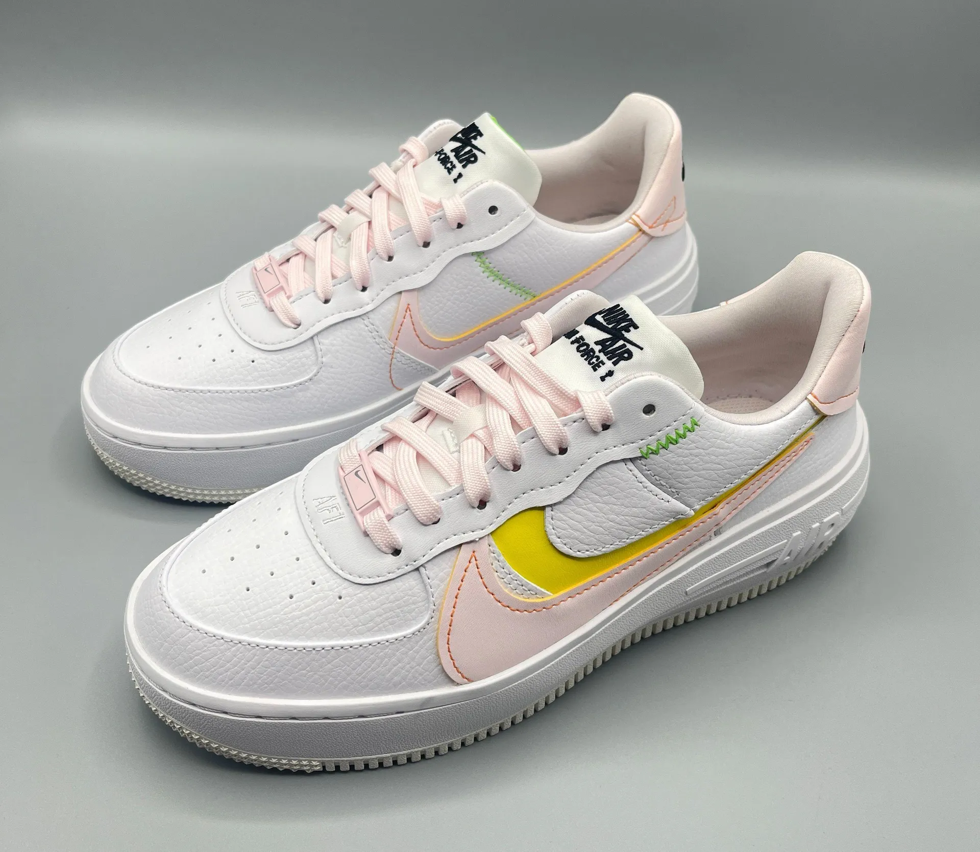 Women’s Shoes  Air Force 1 PLT.AF.ORM platform Pink Yellow - Image 10