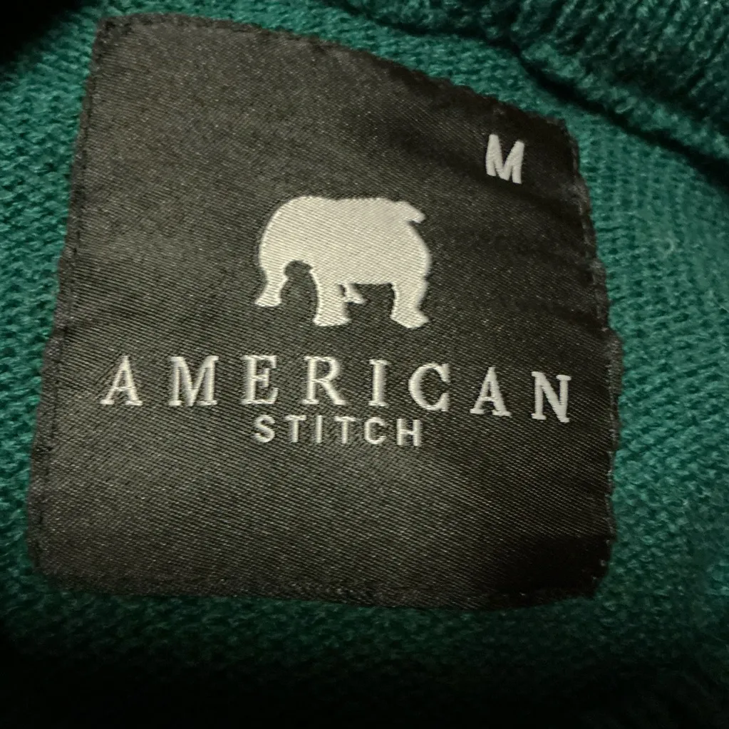 Unique Gingerbread Man Holiday Sweater Green Size M - Image 3