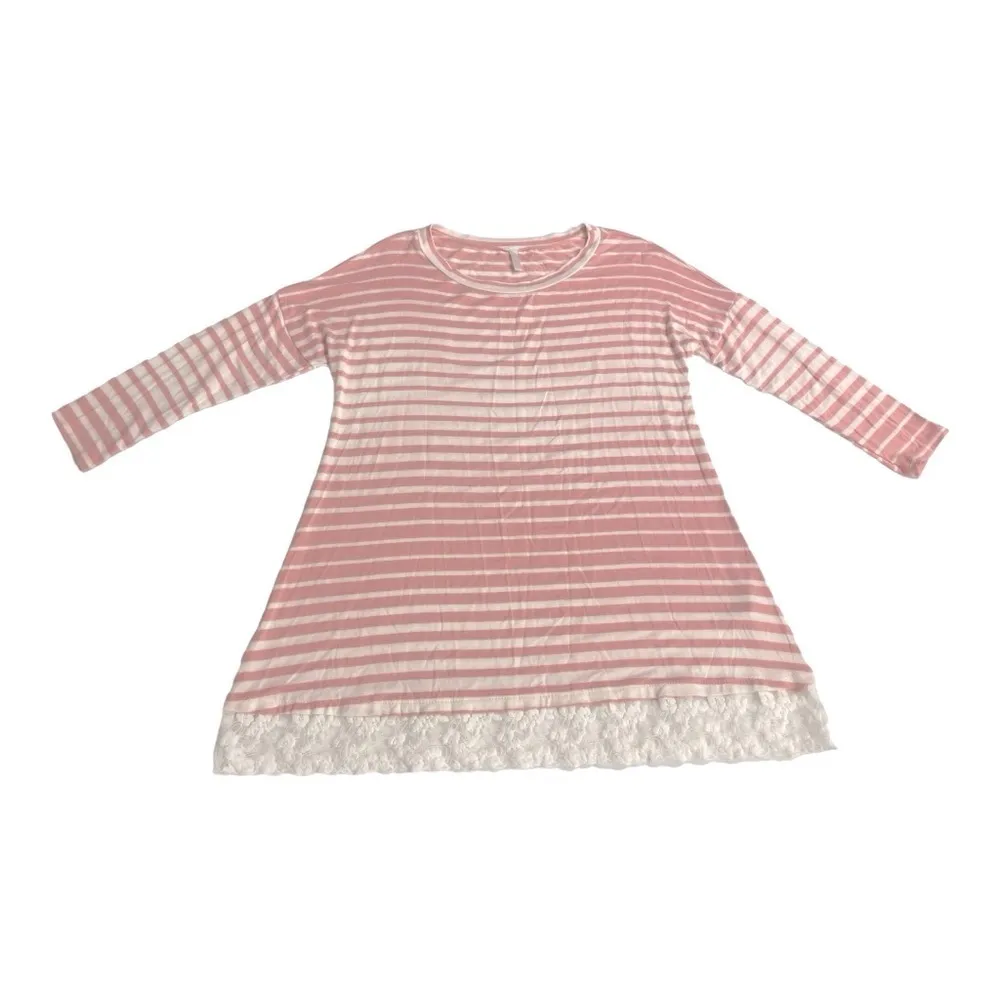 Pink Blush, Stripe Top size S - Image 7