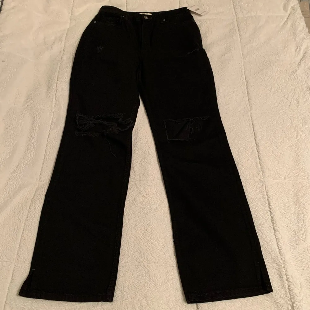 Free People Ripped Black Jeans - Image 3