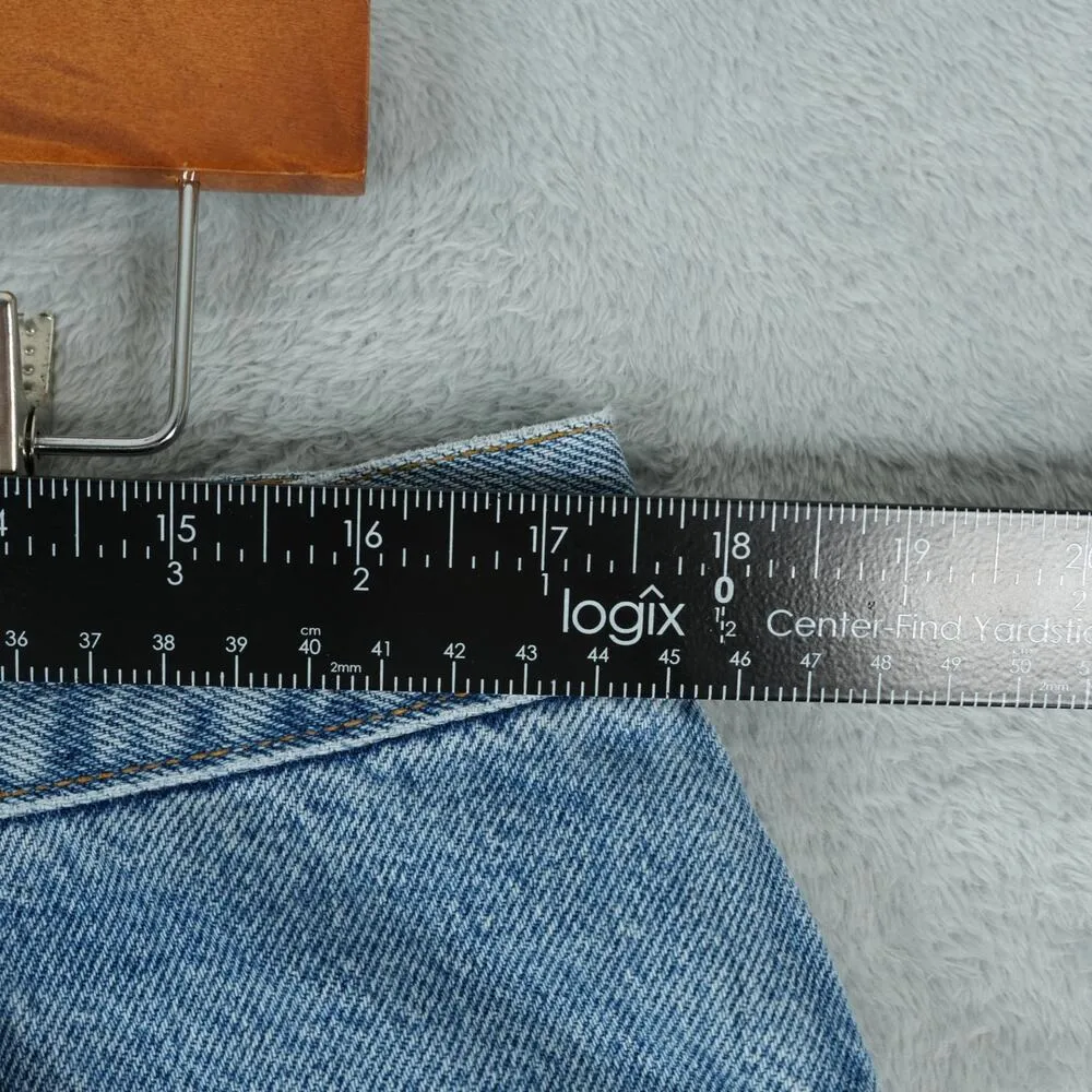 Vintage Levis 977 Jean Shorts Womens 18W 8" Inseam Jorts Y2K Baggy Grunge Mom - Image 5